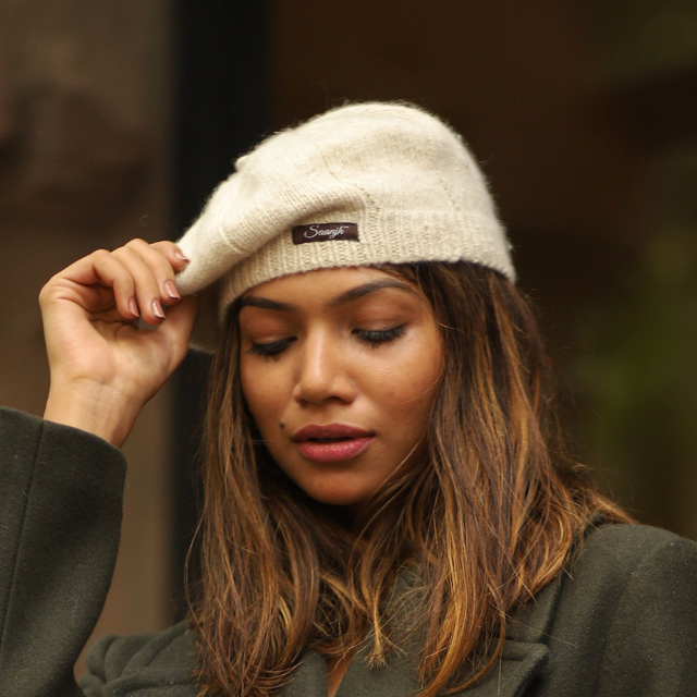 Handloom Cashmere Luxury Undyed French Beret | Unisex