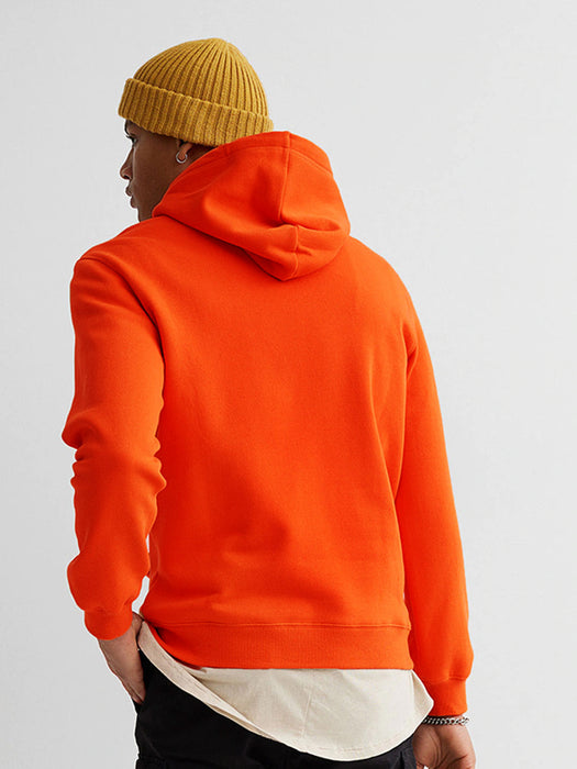 Yellow Fleece Hooded Sweatshirt