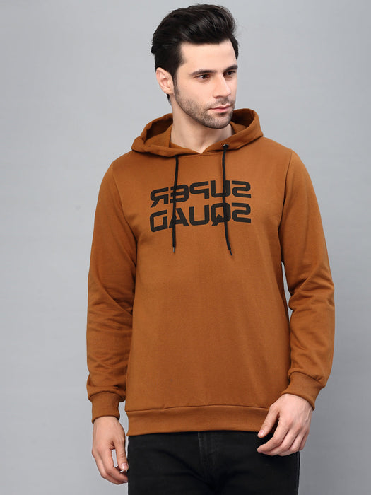 Typography Printed Hooded Sweatshirt