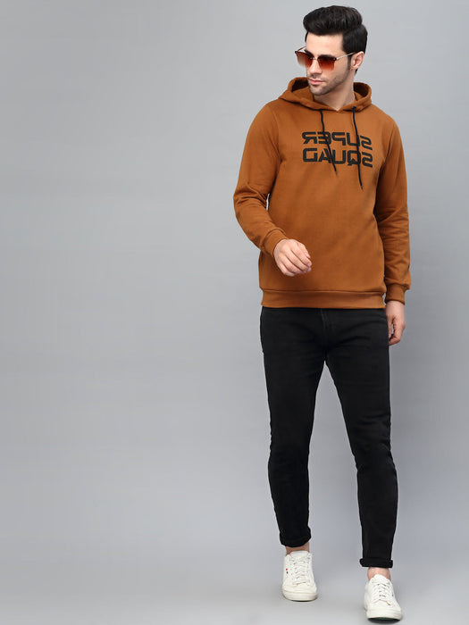 Typography Printed Hooded Sweatshirt