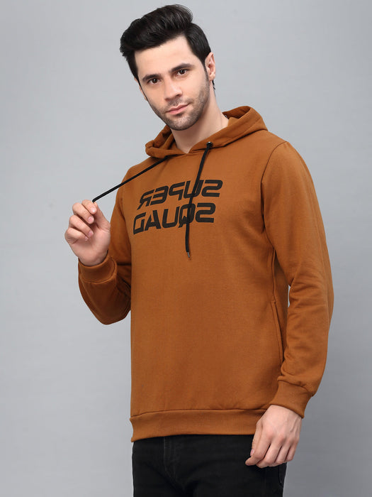 Typography Printed Hooded Sweatshirt