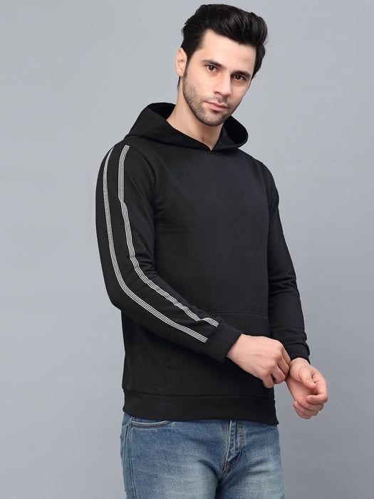 Printed Tape Hood Fleece sweatshirt