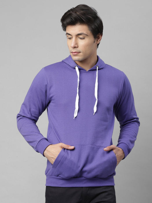 Purple Hooded Fleece Sweatshirt