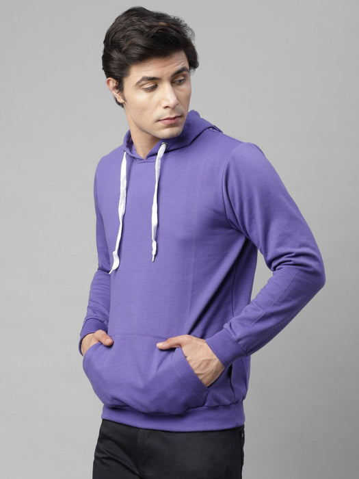 Purple Hooded Fleece Sweatshirt