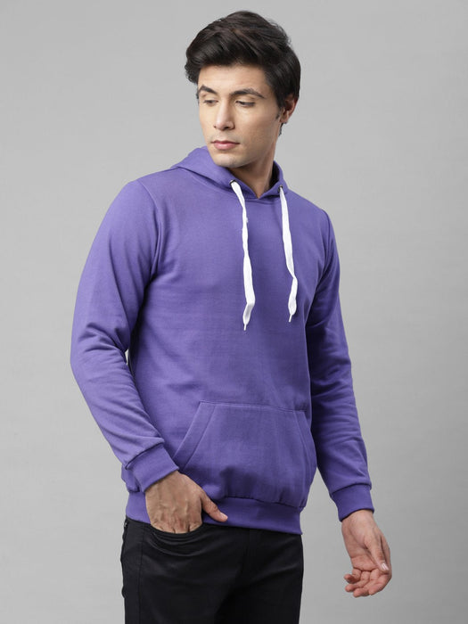 Purple Hooded Fleece Sweatshirt