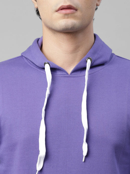 Purple Hooded Fleece Sweatshirt