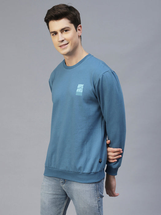 Back Printed Oversize Fleece Sweatshirt