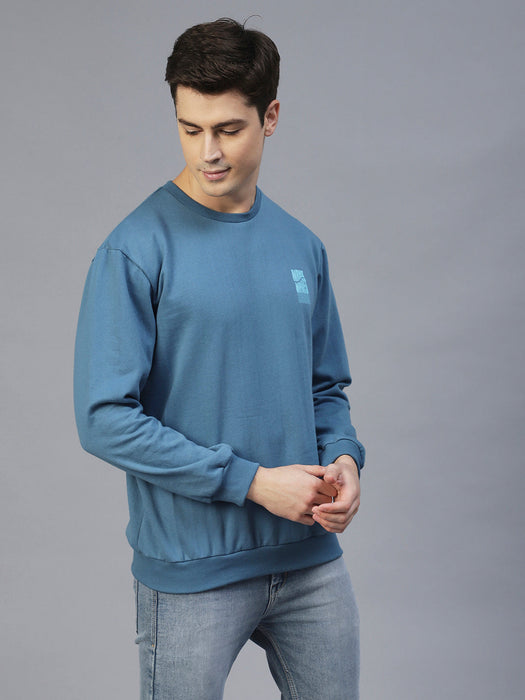 Back Printed Oversize Fleece Sweatshirt