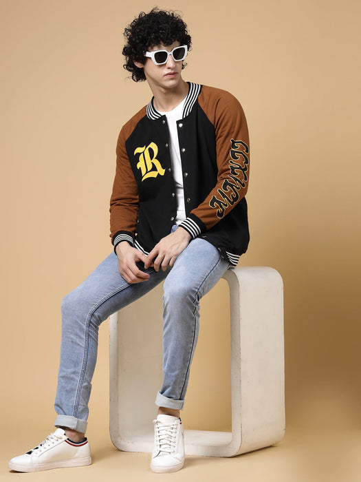 Rigo Signature Puff Printed Varsity Jacket