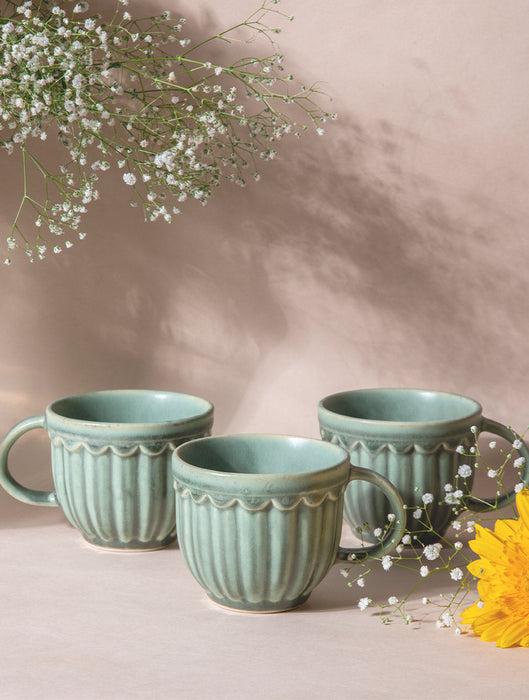 Ceramic Stoneware Savannah Mug - Green