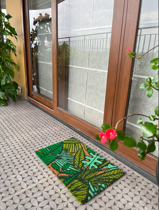 Tropical coir doormat