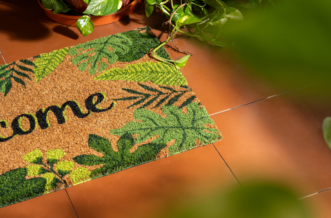 Tropical Welcome Coir Mat