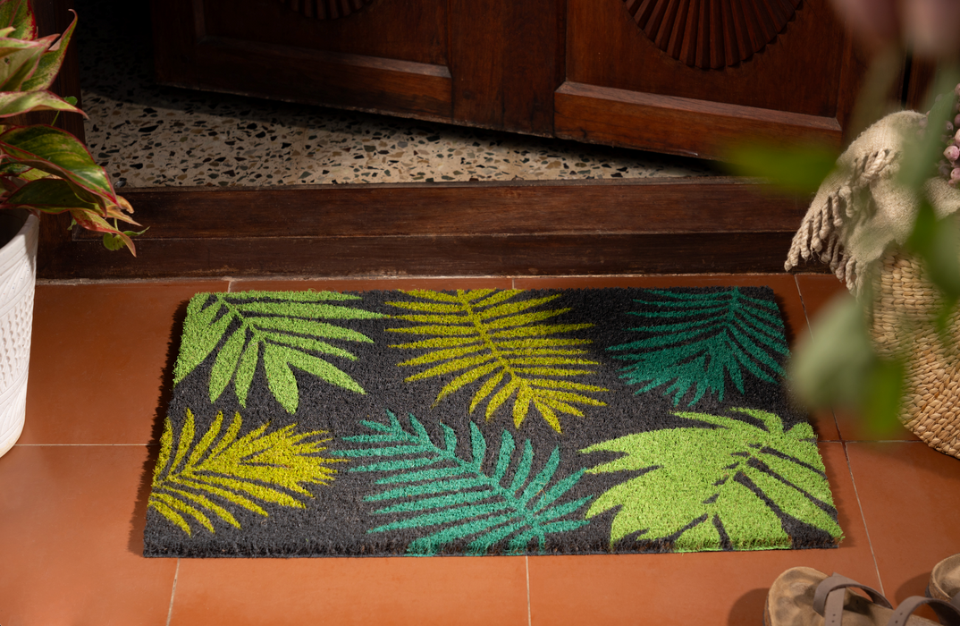 Mystic Leaves Coir Doormat