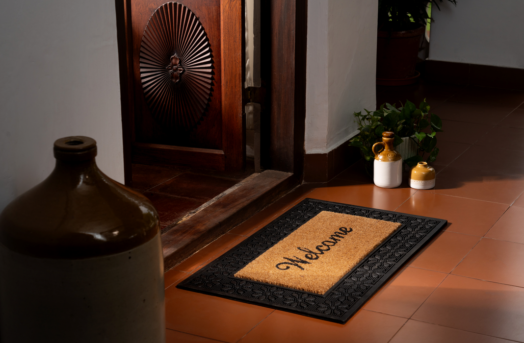 Welcome Coir Rubber Mat