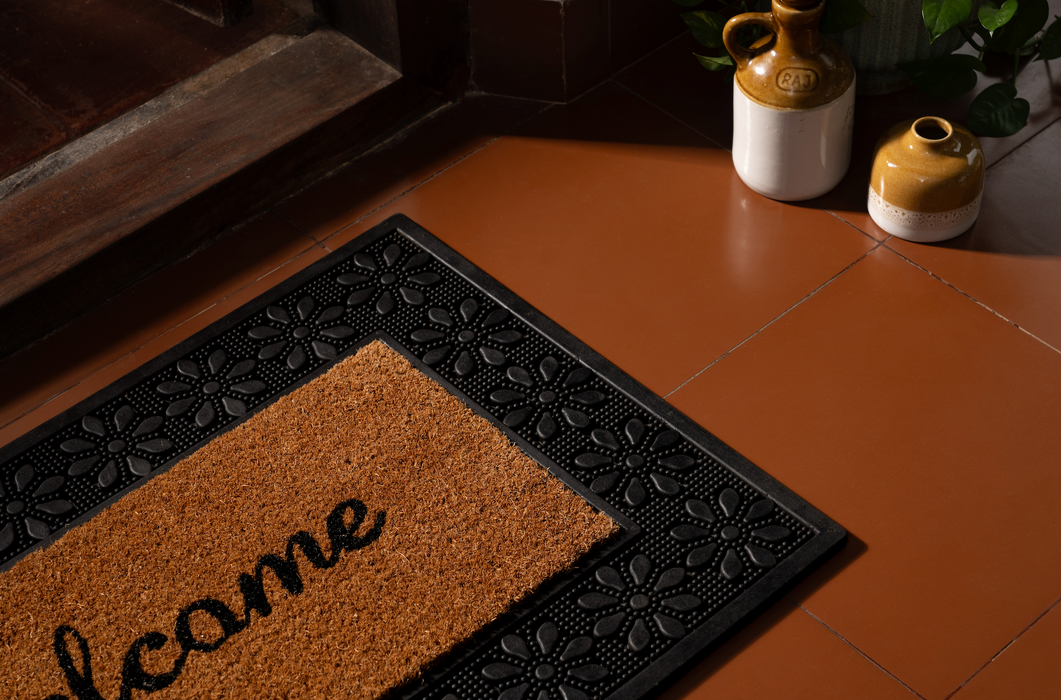 Welcome Coir Rubber Mat