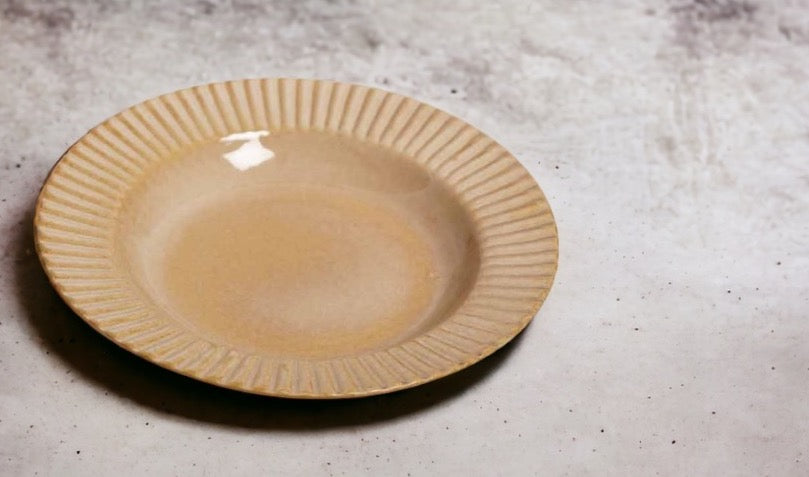 Ceramic The Mustard Pasta Plate