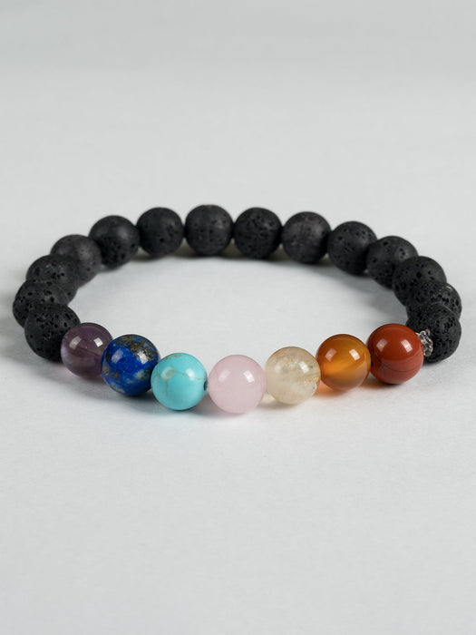 Seven Chakra Natural gemstone Beads bracelet BR7CH001-1