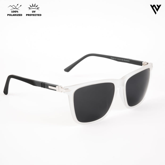 Voyage Exclusive Transparent Polarized Wayfarer Sunglasses for Men & Women - PMG4491