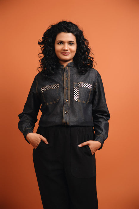 Dusk Coal Denim Shirt - Twee In One