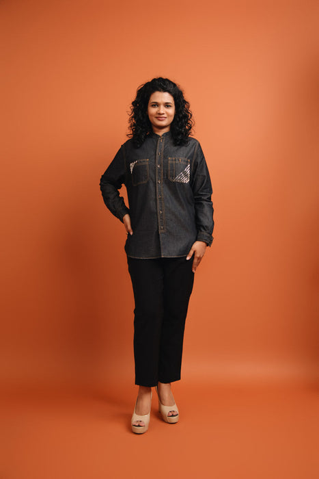 Slate denim Shirt - Twee In One