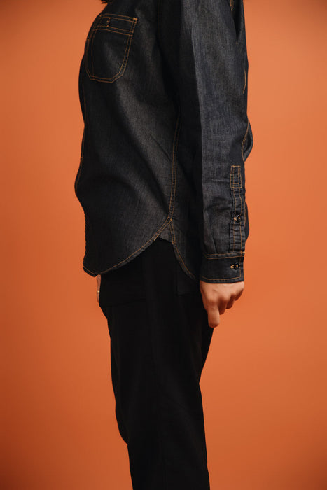 Dusk Coal Denim Shirt - Twee In One