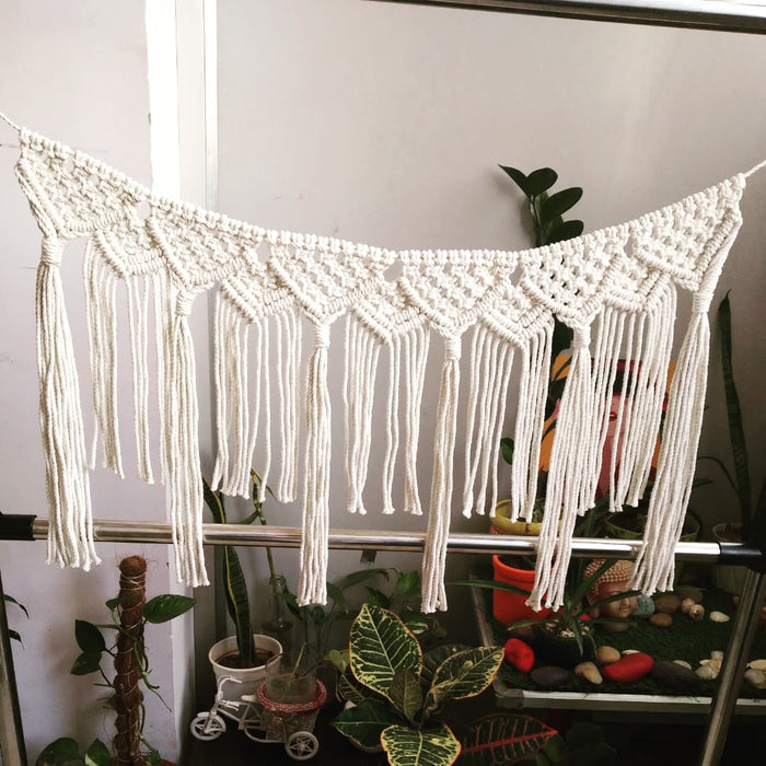 Macrame Waterfall Wall Garland, Toran