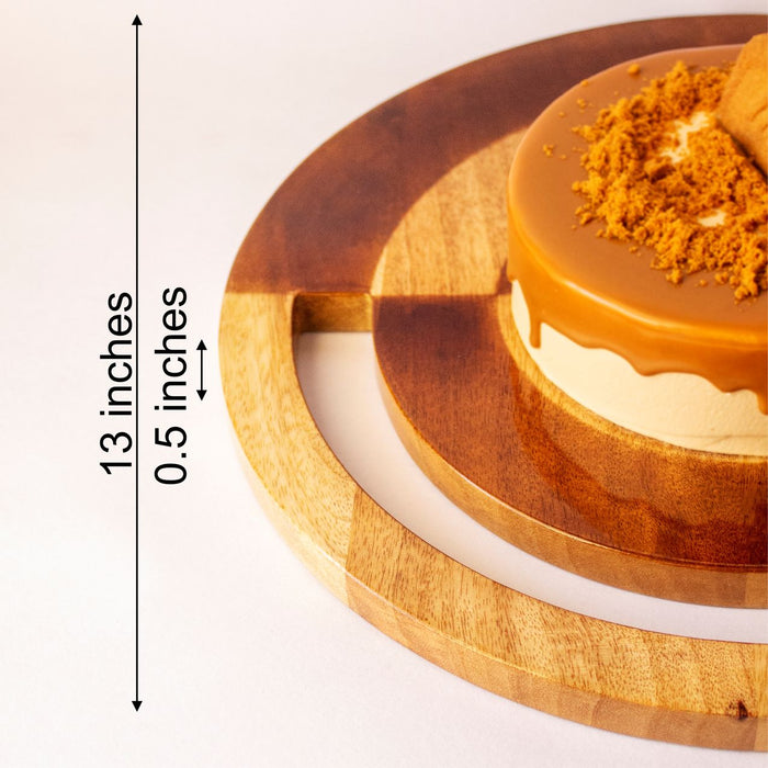 Wooden Two-Hued Mango Wood Cheese Platter