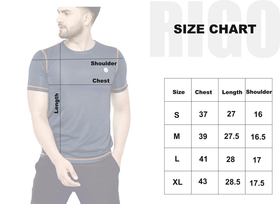 Active Wear Contrast Thread Detailing Half Sleeve T-Shirt