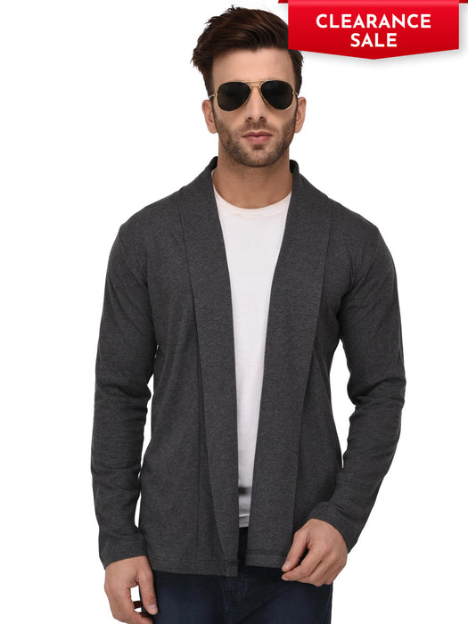 Open Cardigan Full Sleeve Shrug For Men