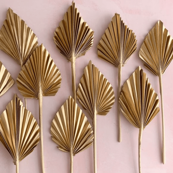 palm spear cut golden-set of 10