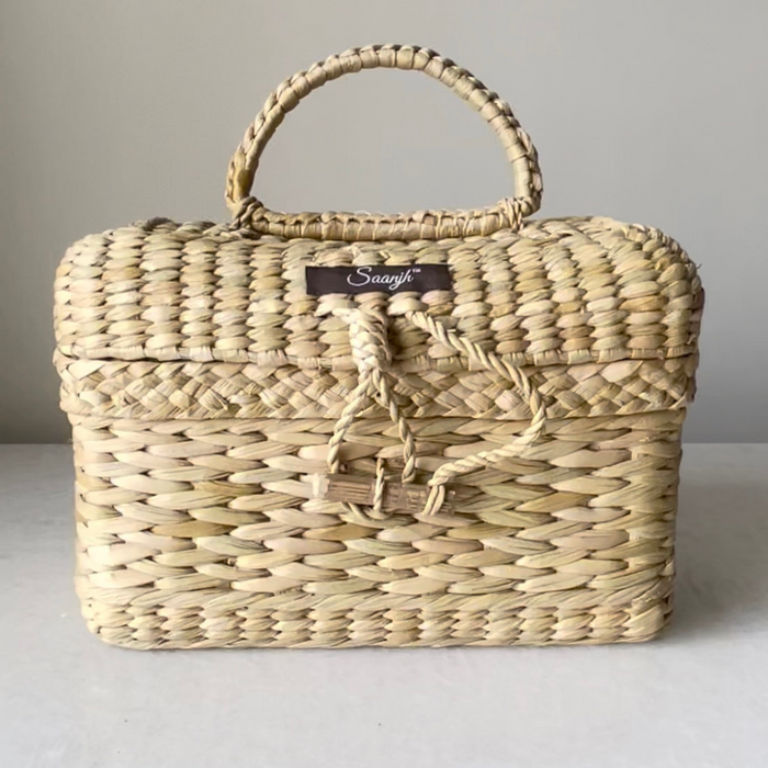 Kauna Straw Handwoven Vanity Case