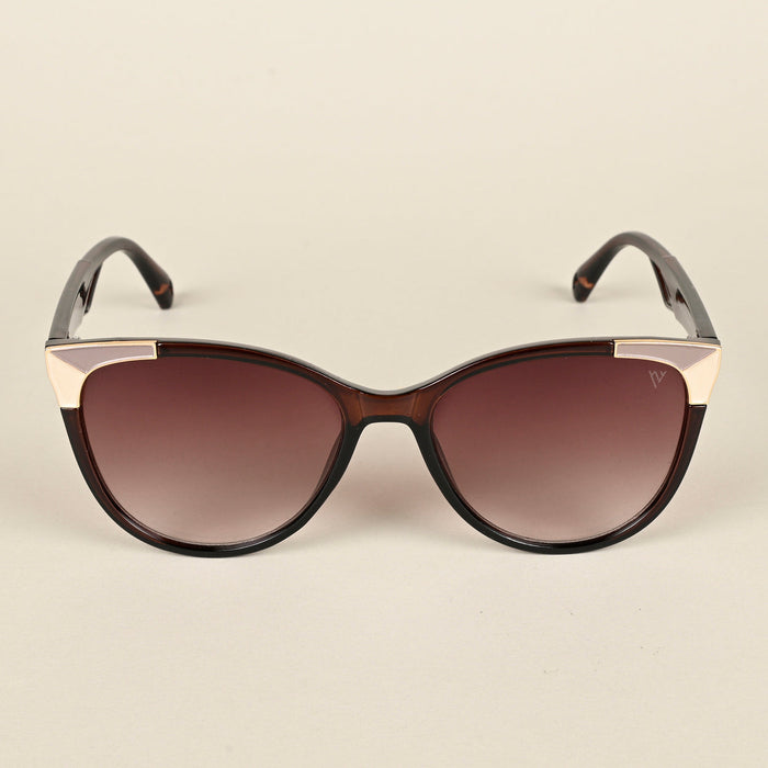 Voyage Brown Cateye Sunglasses for Women - MG4229