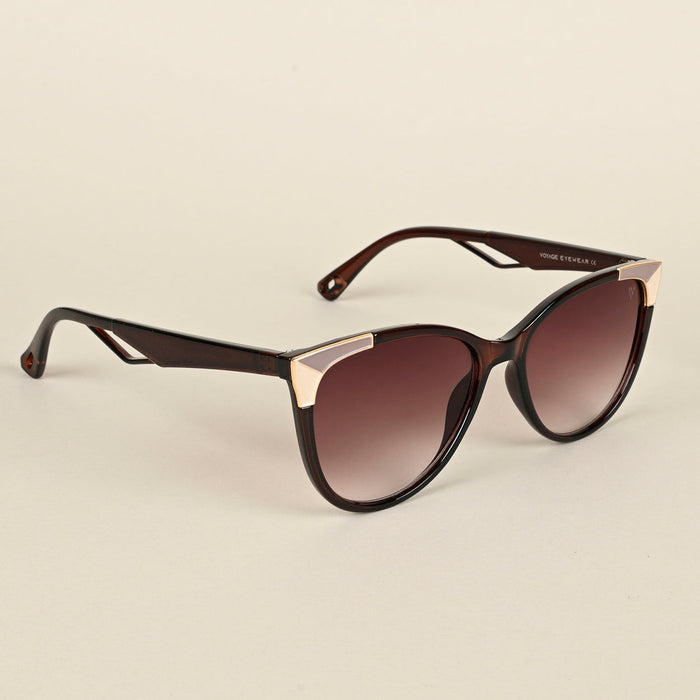 Voyage Brown Cateye Sunglasses for Women - MG4229