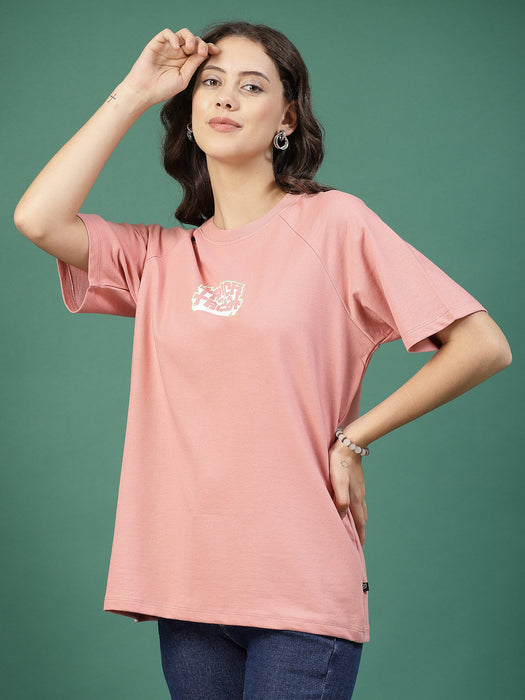 Effortless Charm Oversized Terry Print Tees