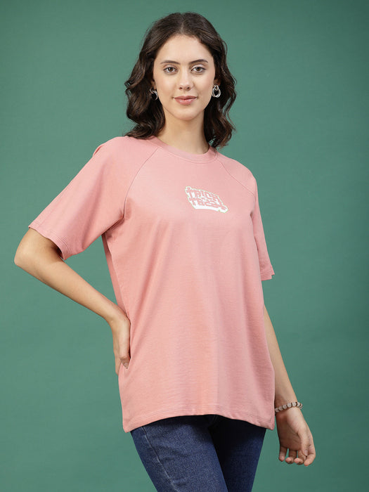 Effortless Charm Oversized Terry Print Tees