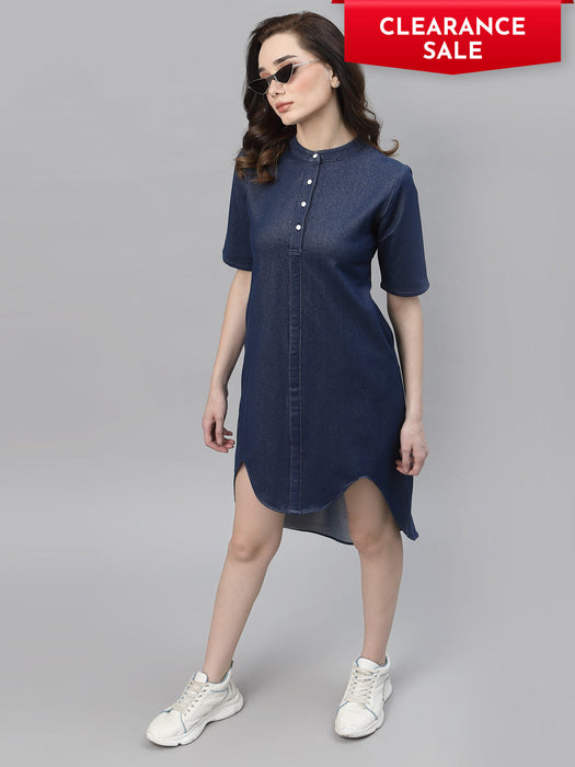 Indigo Curved Bottom Dress