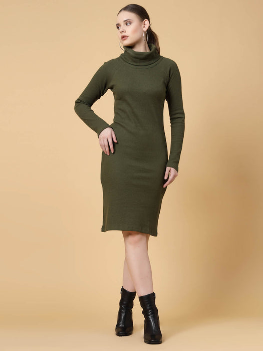 Turtle Neck Bodycon Dress