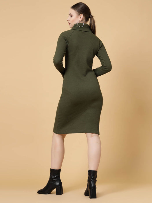 Turtle Neck Bodycon Dress