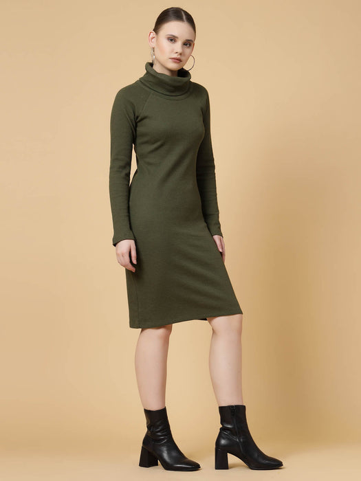 Turtle Neck Bodycon Dress