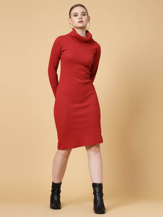 Turtle Neck Bodycon Dress