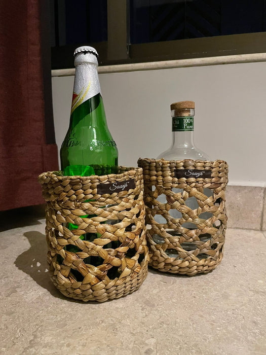 Water Hyacinth Wine Bottle Sleeve