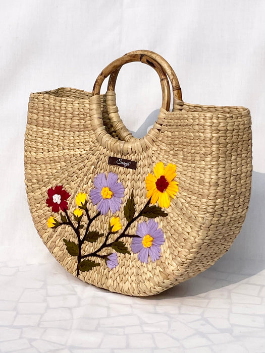 Multicolour Kauna Handwoven Embroidered Handbag