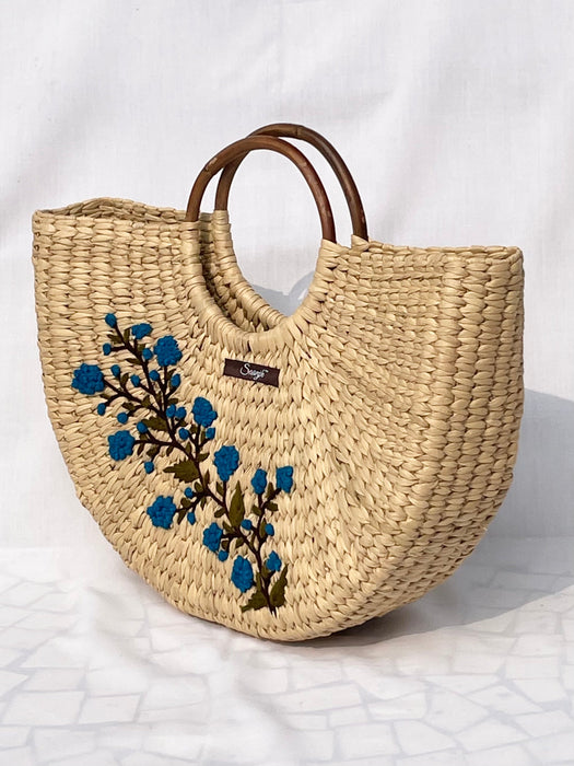 Kauna Handwoven Embroidered Floral Handbag