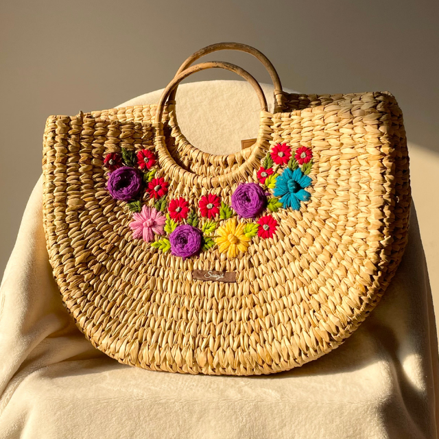 Necklace Design Water Reed Handwoven Embroidered Handbag