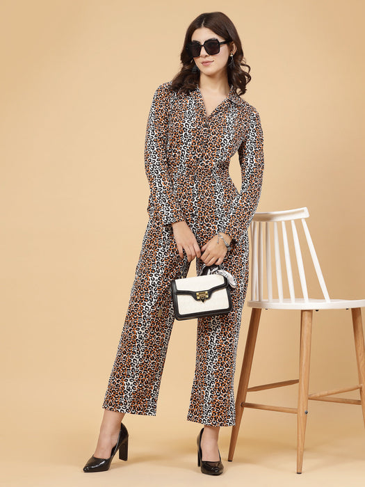 Women Animal Print Jumpsuit