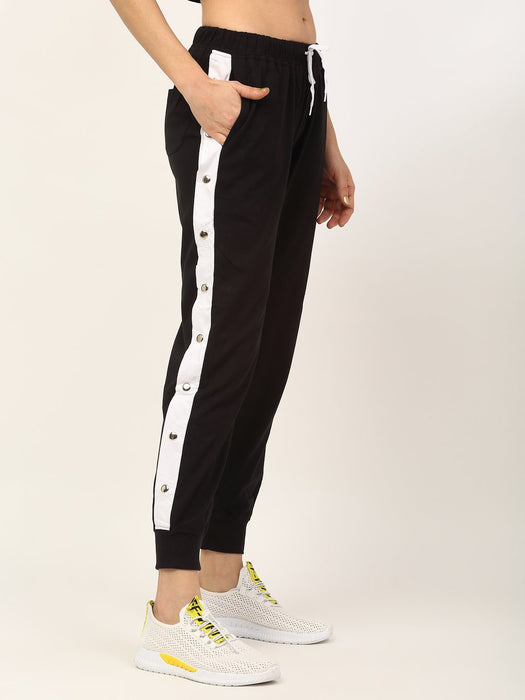 Contrast Tape Popper Jogger