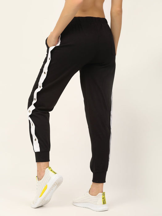 Contrast Tape Popper Jogger