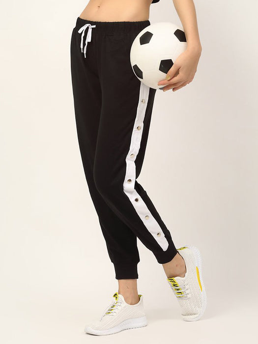 Contrast Tape Popper Jogger