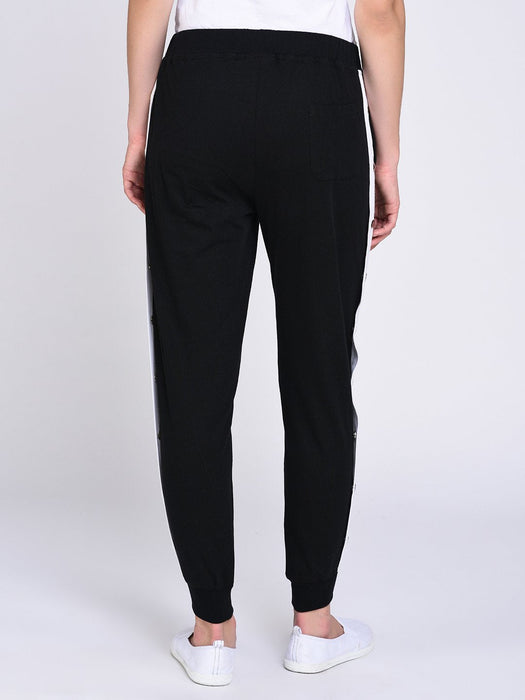 Contrast Tape Popper Joggers