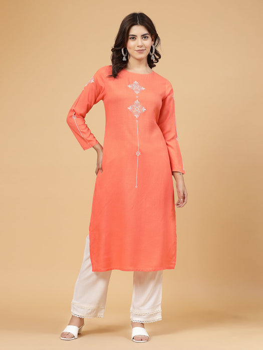 Coral Printed Kurta